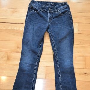 Suki surplus jeans 27x30 silver dark wash stretch